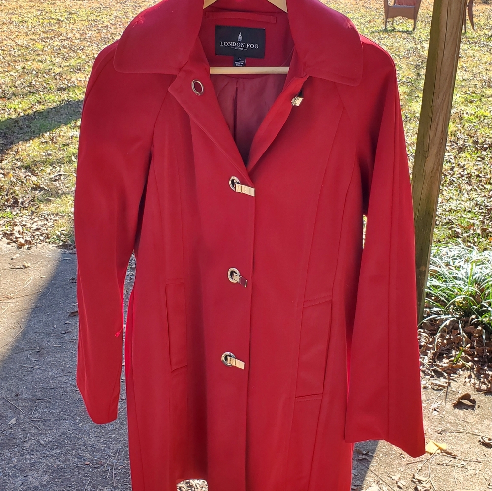 Women's London Fog Fall Rain Peacoat
